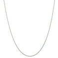 thumbnail image 1 of 10k White Gold Carded Rhodium-plated 0.70mm Rope Chain, 1 of 1