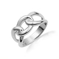 thumbnail image 1 of 10k White Gold Cuban Chain Link Band Ring (Size 11.75), 1 of 5