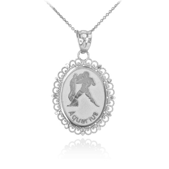 10k-white-gold-filigree-oval-zodiac-sign-pendant-necklace-aquarius