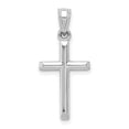 thumbnail image 1 of 10k White Gold Polished Hollow Cross Pendant 10C1345, 1 of 2
