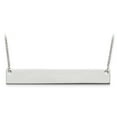 thumbnail image 1 of 10k White Gold Large Polished Blank Bar w/ Chain, 1 of 2