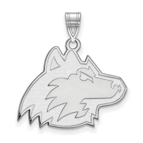 10k White Gold LogoArt Northern Illinois University Huskie Large Pendant Q1W028NIU