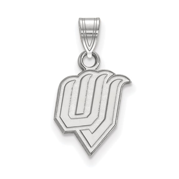 10k White Gold LogoArt Official Licensed Collegiate Utah Valley State (UVU) Small Pendant