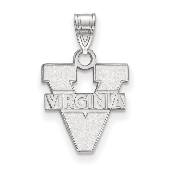 10k White Gold LogoArt University of Virginia Small Pendant Q1W002UVA
