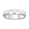 thumbnail image 1 of 10k White Gold Mens Womens Unisex Wedding Band Comfort-Fit 5mm Size 8 Wedding Band for Men, 1 of 2