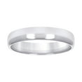 thumbnail image 1 of 10k White Gold Mens Womens Unisex Wedding Band Regular Fit 4mm Size 10 Wedding Band for Men, 1 of 2