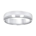 thumbnail image 1 of 10k White Gold Mens Womens Unisex Wedding Band Regular Fit 5mm Size 12 Wedding Band for Men, 1 of 2