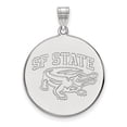 thumbnail image 1 of 10k White Gold Official Licensed Collegiate San Francisco State University (SFSU) XL Disc Pendant, 1 of 4