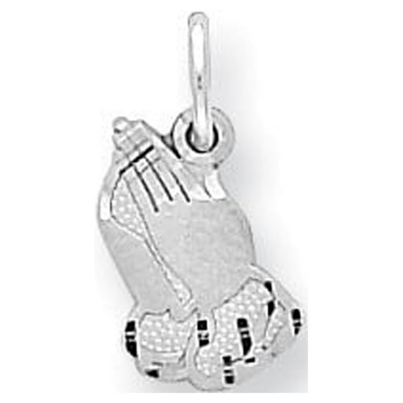 10k White Gold PRAYING HANDS CHARM