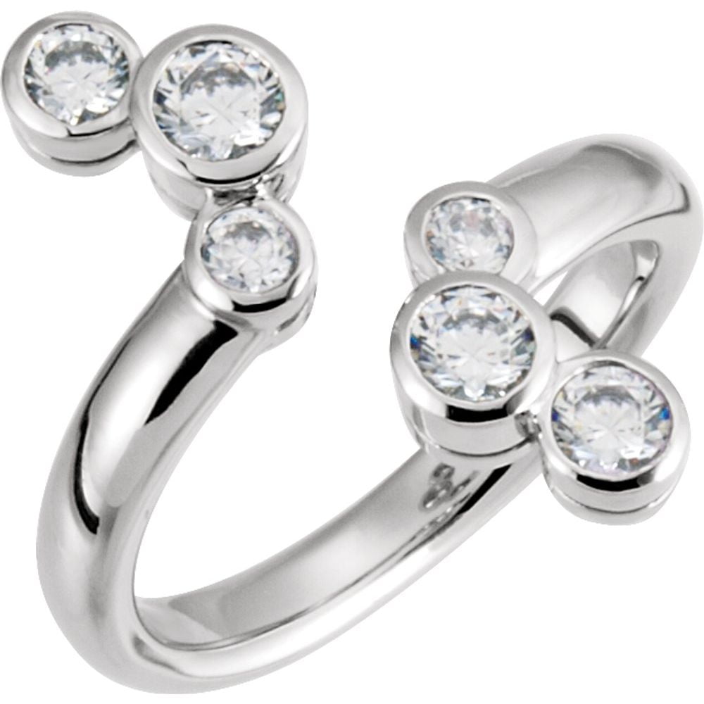 10k White Gold Right Hand Ring Fine Jewelry For Women Gifts For Her ...