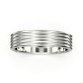thumbnail image 1 of 10k White Gold Row Band, 1 of 4