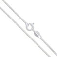 thumbnail image 1 of 10k White Gold Solid Box Link Chain 0.6mm Necklace 16" Jewelry Female Unisex, 1 of 5