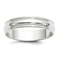 thumbnail image 1 of 10k White Gold Solid Polished Lightweight 5mm Ltw Milgrain Half Round Band Size 6 Ring Ring for Women and Men, 1 of 2