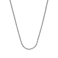 thumbnail image 1 of 10k White Gold Sparkle-Cut Rope Chain Necklace 1.56mm Lobster Claw Closure - 2.8 Grams - 16 Inch, 1 of 3