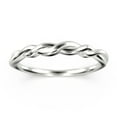 thumbnail image 1 of 10k White Gold Twisted Vine Wedding Ring, 1 of 4