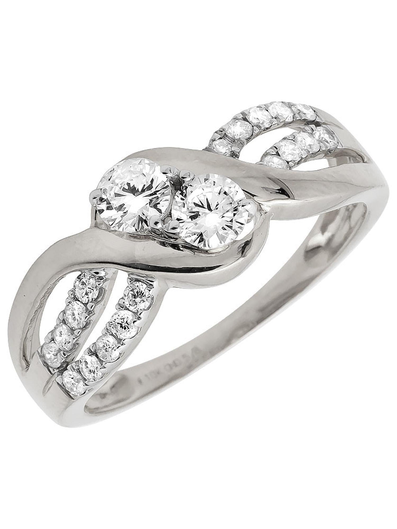 Two stone promise ring deals