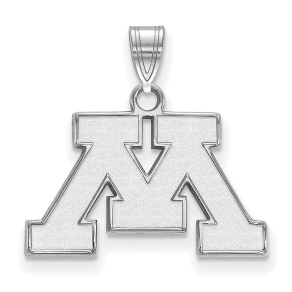 10k White Gold U. of Minnesota Small Pendant