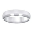 thumbnail image 1 of 10k Solid White Gold Mens 5mm Comfort-fit Wedding Band Ring Size 10 Wedding Band for Men - 1.5 Grams, 1 of 2