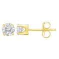 thumbnail image 1 of 10k Yellow Gold 0.33ct. TDW Solitaire Diamond Stud Earrings (J-K,I2), 1 of 5