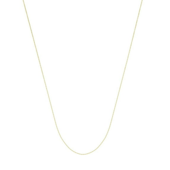 10k Yellow Gold 0.55mm Box Chain Necklace Lobster Lock Closure - 1.0 Grams - 16 Inch