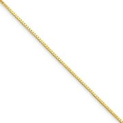 PRIMAL GOLD 10k Yellow Gold 0.7mm Box Chain Necklace, 18in