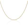 thumbnail image 1 of 10K Solid Yellow Gold 1.05mm Spiga Wheat Link Chain Necklace, 1 of 4