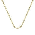 thumbnail image 1 of 10k Yellow Gold 1.28mm Figaro Chain Necklace Spring Ring Closure - 1.8 Grams - 20 Inch, 1 of 3