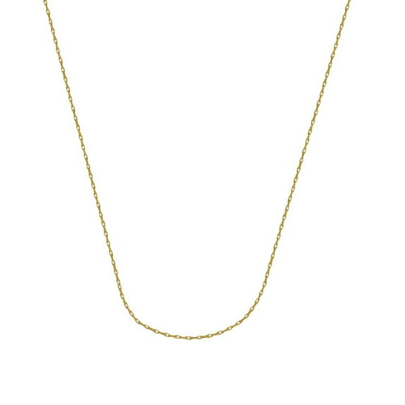 10k Yellow Gold 1.2mm Light Weight Rope Chain Necklace 5.5mm Spring Ring Closure - 18 Inch