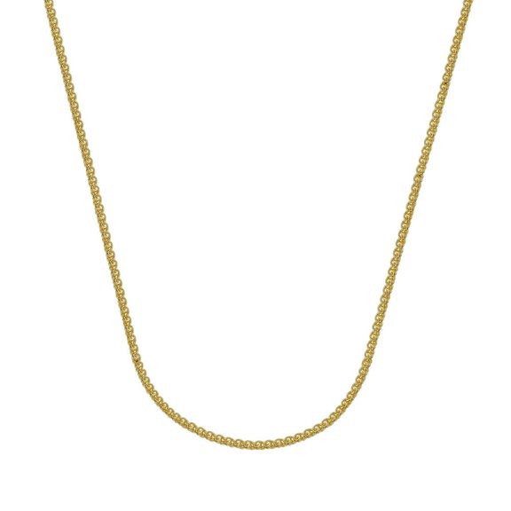 10k Yellow Gold 1.65mm Round Wheat Chain Necklace Lobster Lock Closure - 4.1 Grams - 16 Inch