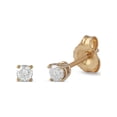 thumbnail image 1 of 10k Yellow Gold 1/6Ct TDW Round-Cut Diamond Solitaire Stud Earrings, 1 of 6