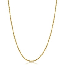 10k Yellow Gold 1.8mm Rope Chain Necklace (14 inch)