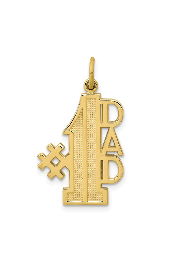 10k Yellow Gold #1 DAD CHARM