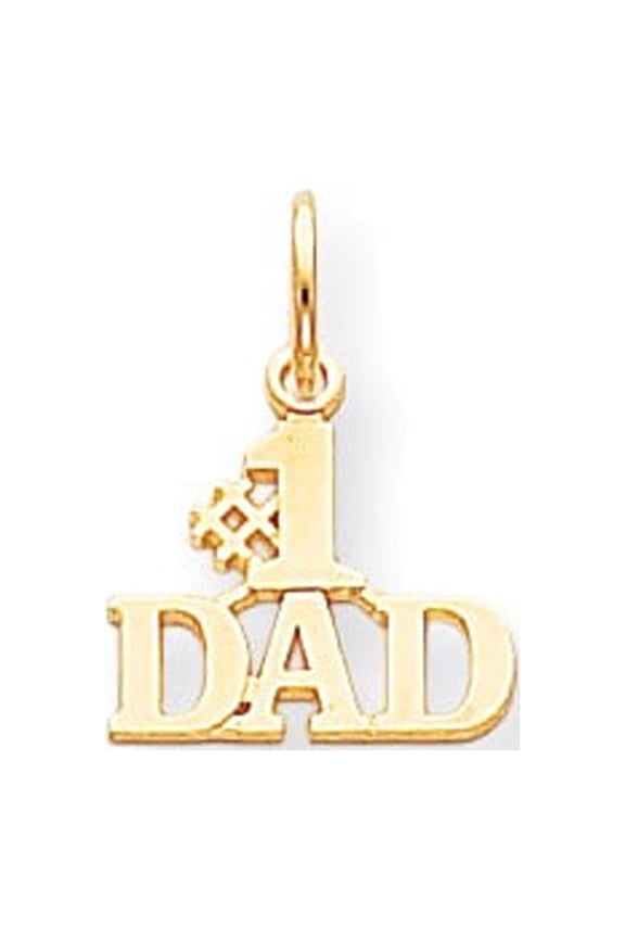 10k Yellow Gold #1 Dad Charm
