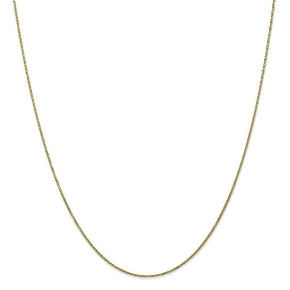 10k Yellow Gold 1mm Sparkle-Cut Wheat Chain Necklace - 2.5 Grams - 24 Inch