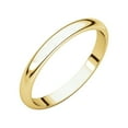thumbnail image 1 of 10k Yellow Gold 2.5mm Half Round Band Ring - 2.0 Grams - Size 8, 1 of 2