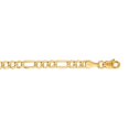 thumbnail image 1 of 10k Yellow Gold 2.8mm Sparkle-Cut Figaro Lite Link With Lobster Clasp Necklace - 3.2 Grams - 20 Inch, 1 of 2