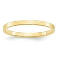 thumbnail image 1 of 10k Yellow Gold 2mm Lightweight Flat Wedding Band Size 7, 1 of 1