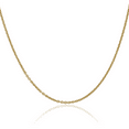 thumbnail image 1 of 10K Solid Yellow Gold 1.8mm Forzantine Cable Rolo Link Chain Belcher Necklace, 1 of 4