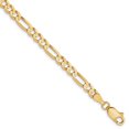 thumbnail image 1 of 10k Yellow Gold 4.0mm Concave Figaro Chain, 1 of 4