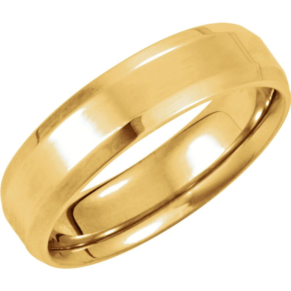 Women's 4mm Tungsten Carbide Wedding Band - Simple White Smooth Ring, Hypoallergenic, Scratch Resistant, Beveled Edges