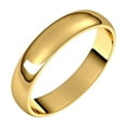 thumbnail image 1 of 10k Yellow Gold 4mm Light Half Round Band Ring Size 8.5 Ring for Women and Men - 2.8 Grams, 1 of 2