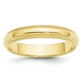 thumbnail image 1 of 10k Yellow Gold 4mm Milgrain Half Round Band Size 7.5, 1 of 1