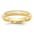 thumbnail image 1 of 10k Yellow Gold 4mm Milgrain Half Round Comfort Fit Wedding Band Size 6, 1 of 1