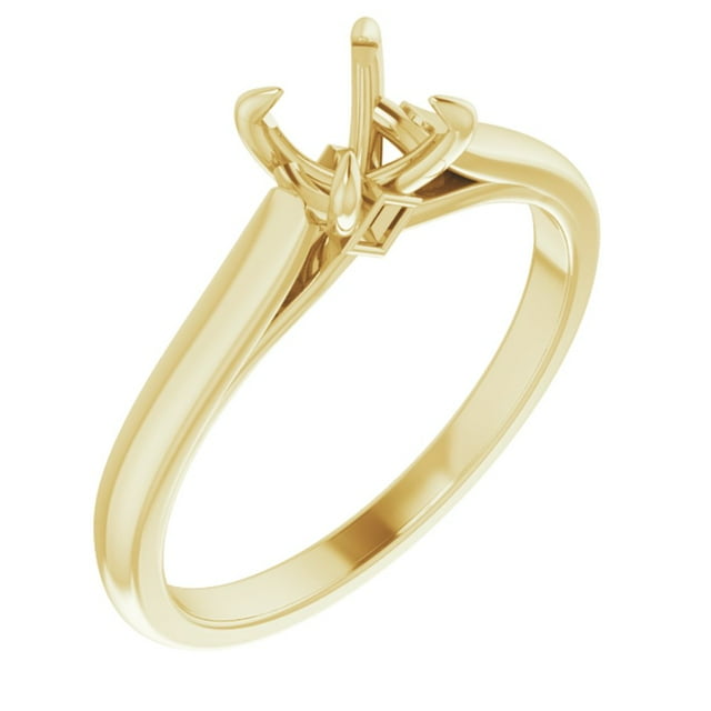 10k Yellow Gold 5 8mm Round Shape Bridal Wedding Engagement Anniversary 10k Yellow Gold 5 8mm Round Shape Bridal Wedding Engagement Anniversary