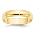 thumbnail image 1 of 10k Yellow Gold 5mm Ltw Half Round Band Size 9 Ring, 1 of 2