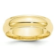 thumbnail image 1 of 10k Yellow Gold 6mm Half Round with Edge Band Size 13.5, 1 of 1