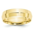 thumbnail image 1 of 10k Yellow Gold 6mm Knife Edge Comfort Fit Band Size 4, 1 of 1