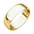 thumbnail image 1 of 10k Yellow Gold 6mm Light Half Round Band Ring - 4.3 Grams - Size 9.5, 1 of 2