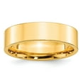 thumbnail image 1 of 10k Yellow Gold 6mm Standard Weight Flat Comfort Fit Wedding Band Size 9.5 1FLC060, 1 of 4