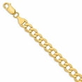 thumbnail image 1 of 10K 7mm Semi-Solid Curb Chain, 1 of 4